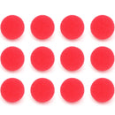 Red Carnival Clown Noses - Red Sponge Nose for Circus Costume Party Supplies - 12 Pieces