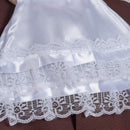 Colonial Lace Jabot Set - White Lace Ruffled Tie Jabot with White Lace Cuffs Set Costume Accessories for Men Women and Children