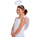 Angel Wings Costume Accessory - White Feathered Angelic Wings for Angel and Cupid Costume for Adults and Children