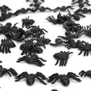 Realistic Spider Table Sprinkles - Fake Spiders for Decorations and Favors - 144 Pieces
