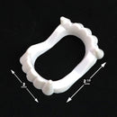 White Sharp Vampire Fangs - Dracula Monster Teeth for Party Favors and Supplies - 12 Pack
