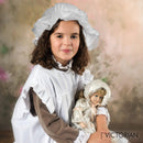 White Mob Cap Accessory - Grandma Night Bonnet Colonial Costume Nightcap Mop Hat Accessories for Maid Girls and Women