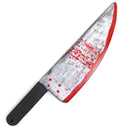 Large Bloody Knife 16" Long, Realistic Looking Prank Toy, Fake Plast...op or Gag Blade for Halloween Haunted House, April Fools