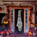 Hanging Cocoon Corpse Decoration - Fake Human Skeleton Body Cocooned Prop for Outdoor and Indoor Haunted House Decorations