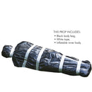 Dead Body Bag Decoration - Dummy Crime Scene Fake Corpse Figure in Garbage Bag with Duct Tape Scary Outdoor Party Prop Haunted Decorations
