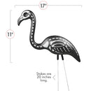 Zombie Skeleton Flamingo Yard Ornaments with Stakes, Pack of 2