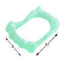 Glowing Clear Vampire Fangs - Glow in The Dark Transparent Dracula Teeth - 12 Pack