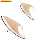 Skeleteen Costume Elf Ear Cuffs - Fairy Mystical Pixie Elven Ears Two Sets of Different Sizes for Men Women and Childrens Costumes