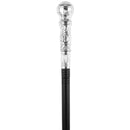 Silver Costume Walking Cane Elegant Prop Stick Dress Canes Costume Accessories for Adults and Kids