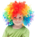Colorful Clown Costume Wig - Multicolored Afro Clown Wig Costume Accessories for Kids and Adults
