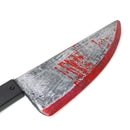 Large Bloody Knife 16" Long, Realistic Looking Prank Toy, Fake Plast...op or Gag Blade for Halloween Haunted House, April Fools