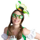 Green Top Hat Headband - St Patricks Day Irish Green Mini Hat Dress Up Hair Costume Accessories Head Band for Women and Children