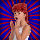 Auburn Lucy Costume Wig - Red 50s Housewife Costume Hair Updo Wigs Accessories for Girls
