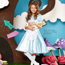 Bow Accent Thigh Highs - White Over the Knee High Stockings with Red Satin Ribbon Bow Accent for Women and Girls