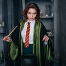 Wizard Glasses and Tie - Maroon and Gold Dress Up Tie and Black Round Glasses Set - 1 Pair